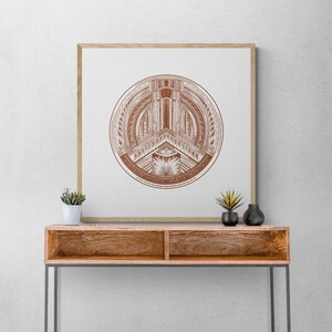 Polynesian digital artwork.16x16 and 20x20inches