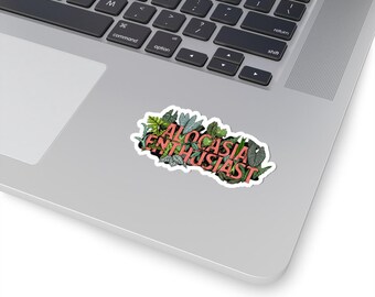 Alocasia Enthusiast Stickers, Plant Lover Decals, Laptop Stickers, Botanical Art, Gifts for Gardeners