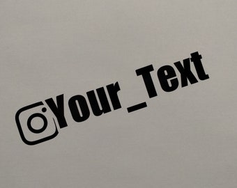 Autocollant Instagram personnalisé en vinyle, étiquette de poignée de voiture JDM IG, obtenez plus de followers, salon de voiture, casque de moto, dirt bike Aufkleber