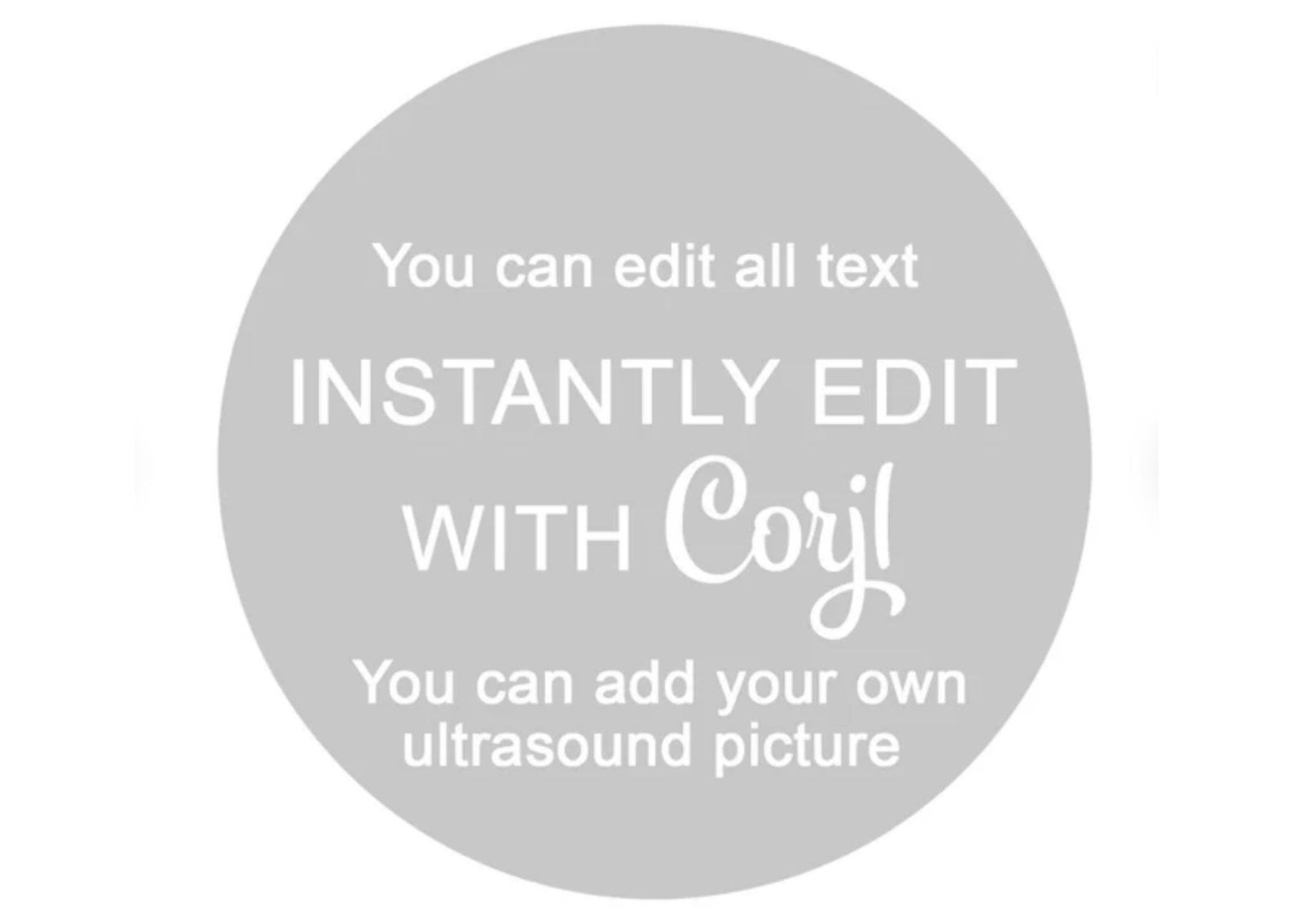 Digital Pregnancy Announcement Template for Social Media Etsy