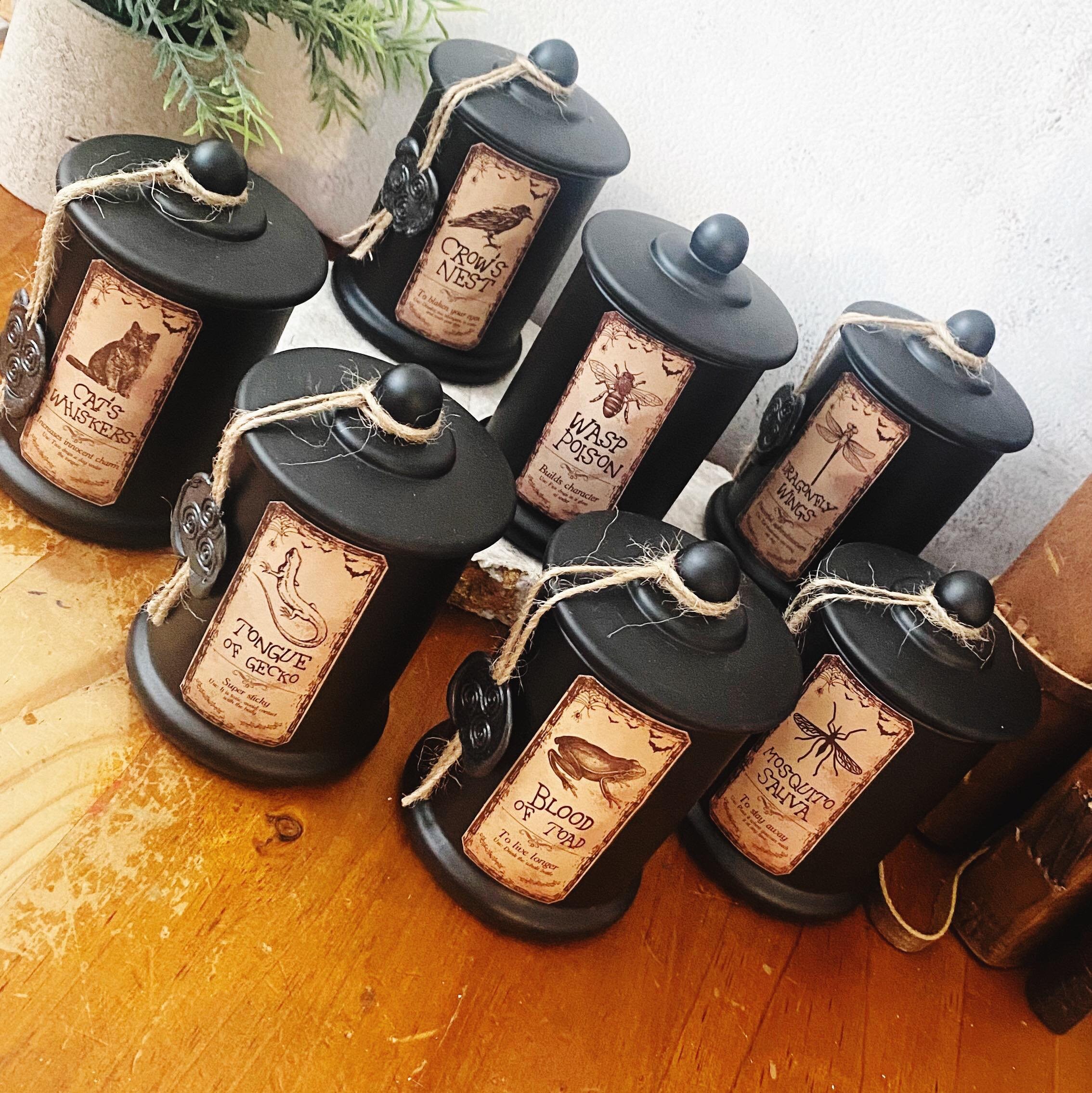 Alchemist Candle Range Gothic Halloween Witch Candles Etsy UK