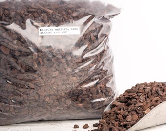 New Zealand Dalton&#39;s Orchiata Orchid Bark, Classic size 1/4”-3/8” , (1 gallon Bag) Horticulture Grade Perfect for Aroids