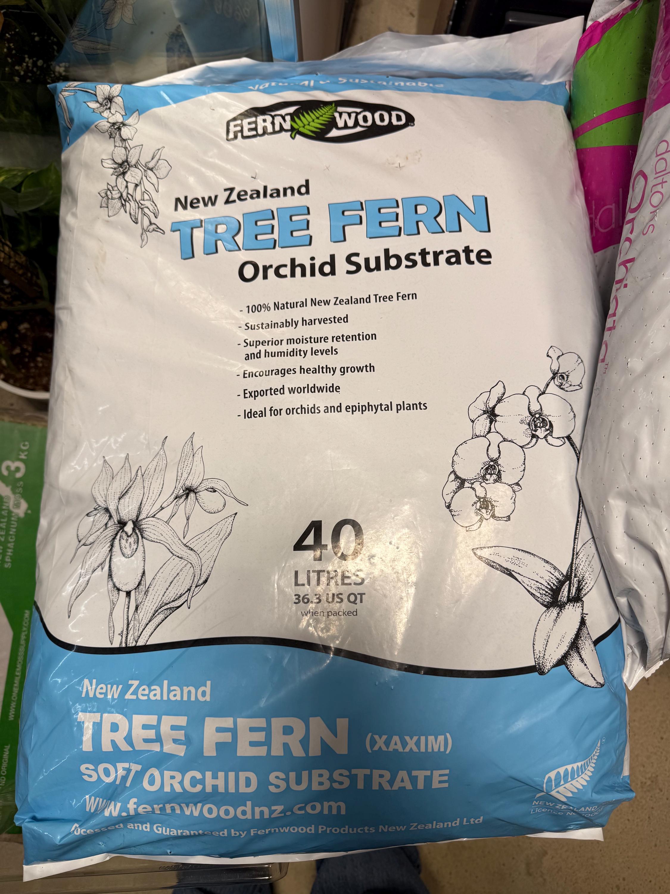 Tree Fern Fiber, (1 gallon Bag) (Roughly 16 Cups) Horticulture Grade Perfect for Aroids