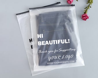 Custom frosted zipper bags,custom packaging for clothing,custom zipper bags for tshirt/hoodie,PE Plastic Zip seal bags with logo printed
