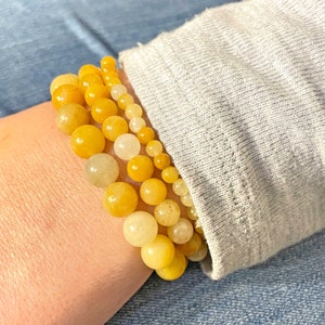 Topaz Scorpio Bracelet. Yellow Topaz Crystal Bracelets Available in Many Sizes. Stretchy Bracelet. November Birthstone.