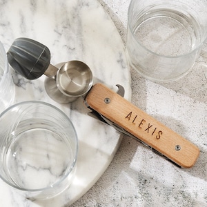 GAM Personalized Cocktail Kit Multitool, Gift for him, Housewarming Gift for New Home, Bartender Kit, Bar Set