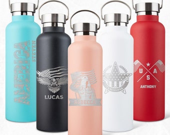 Personalized U.S. Army Tumbler: Custom Engraved 25oz Travel Mug