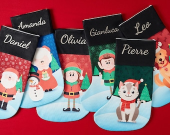 Personalized Family Christmas Stocking: Engraved Holiday Decor