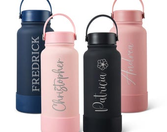 Laser Engraved Personalized Tumbler, 33oz Stainless Steel Water Bottle