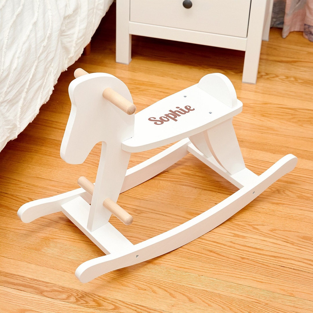 Wooden Rocking Horse, Personalized Rocking Horse, Wooden Horse Toy