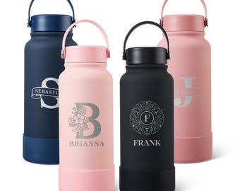 Laser Engraved Personalized Tumbler, 33oz Stainless Steel Water Bottle