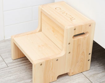 Toddler Step Stool, Truck Step Stool for Kids, Personalized