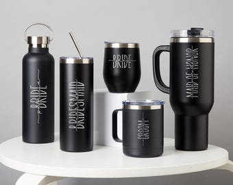 Personalized Engraved Tumbler: Stainless Steel, Custom Name Gift