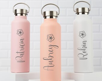 Personalized 25oz Tumbler, Bridesmaid Gift, Custom Engraved Water Bottle