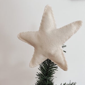 Star Christmas Tree Topper | felt star topper | small tree topper | Christmas tree decor | felt star