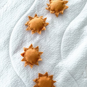 Boho Sun felt garland | sun banner | boho decor | trip around the sun | birthday decor | 1st birthday