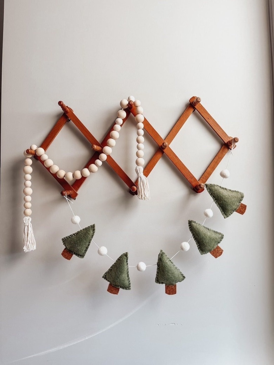 Tree Garland / Felt Garland / Christmas Tree Garland / Winter / Home