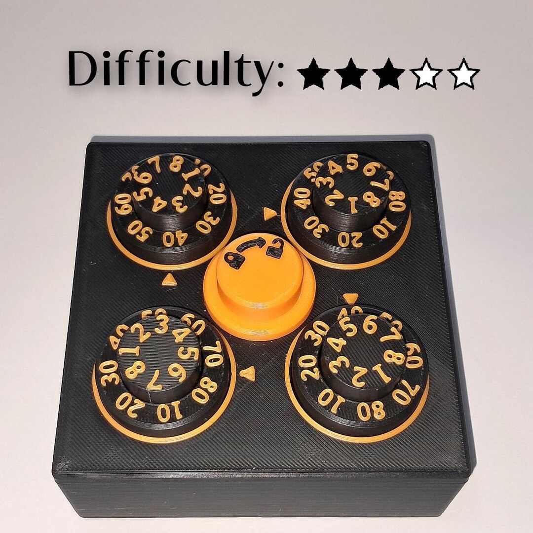 Codex Box Puzzle Box // Simple Combination Lock Puzzle // Brain Teaser ...