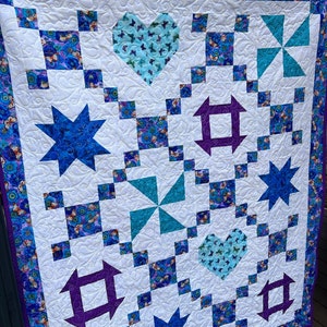 Beginner Lap Quilt Pattern and Picture Tutorial