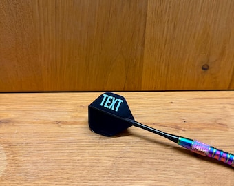 Personalized Dart Flights – Set of 3 with Print | Your Name or Logo on Dart Accessories | Gift for Dart Players