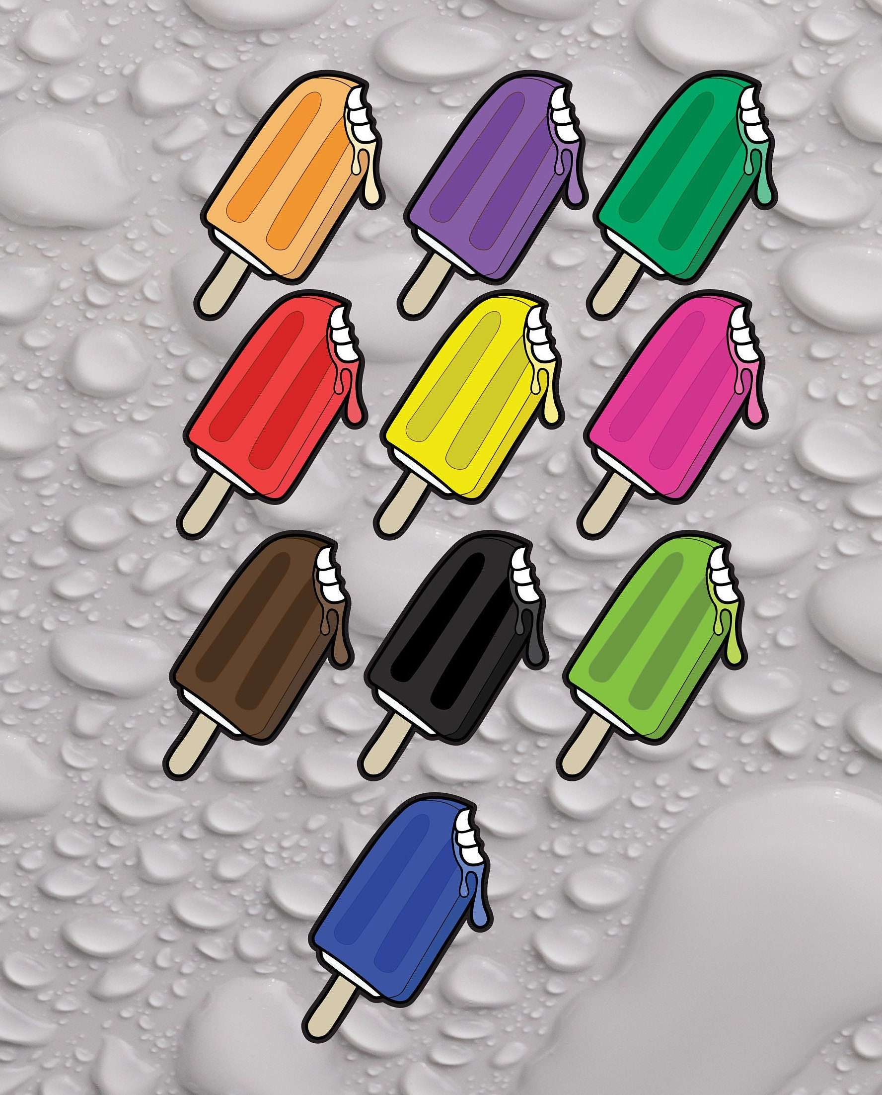 Popsicles Decal Popsicle Decal - Etsy