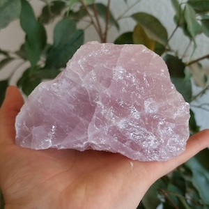 Raw Rose Quartz Stone | Fairly Traded & Ethically Sourced | Large Raw Rose Quartz Stone | Raw Rose Quartz Crystal | Large Rose Quartz