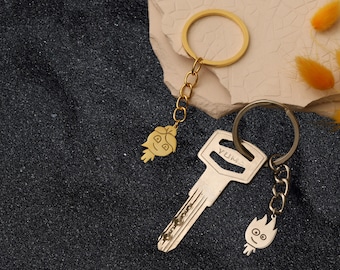 Ensemble de porte-clés pour couple Watergirl et Fireboy, porte-clés amoureux mignons pour partenaire, porte-clés héros du jeu assorti, porte-clés amitié ajustable
