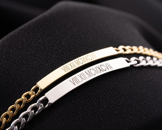 Personalized Couples Bracelets, Custom Matching Bracelets for