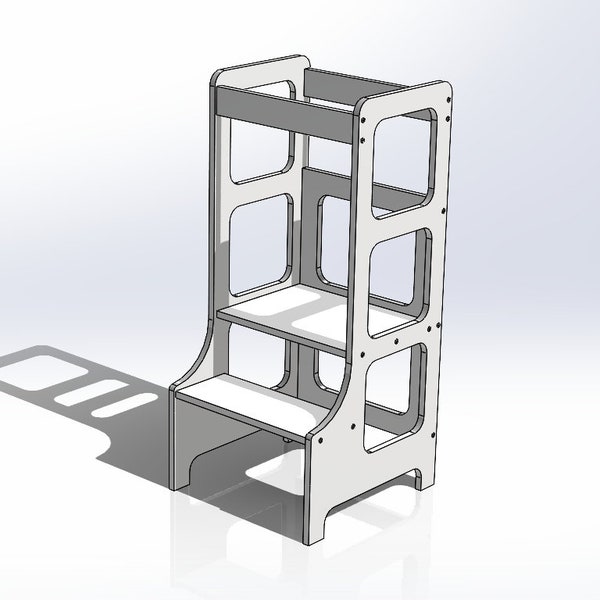 Kid Montessori Hocker : 3D und 2D Datei für CNC