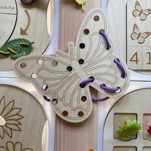 Carte à lacer – papillon