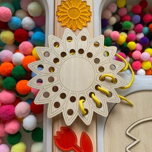 Carte à lacer – tournesol