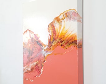 PEACH BLOSSOM - Olandese per la pittura - Pittura di 30X40 cm - Originale & Unico