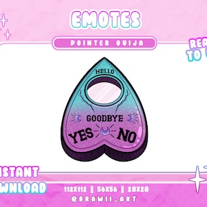 Pointer Ouija Emote 2 | Twitch | Discord | Emotes Streamer | custom emote