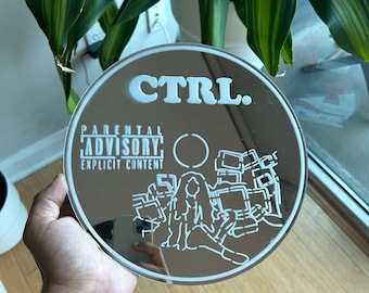 CTRL Mirror | Vinyl CD Poster College Dorm Decor Apartment Wall Accent Music Lover Gifts Art Custom Mirror Merch Good Days