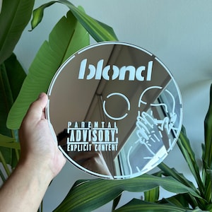 Frank Blonde Vinyl CD Wall Mirror | Unique Fan Merch Gift Idea, Tour Memorabilia, Concert Music Album Cover Decor, College Dorm Accent