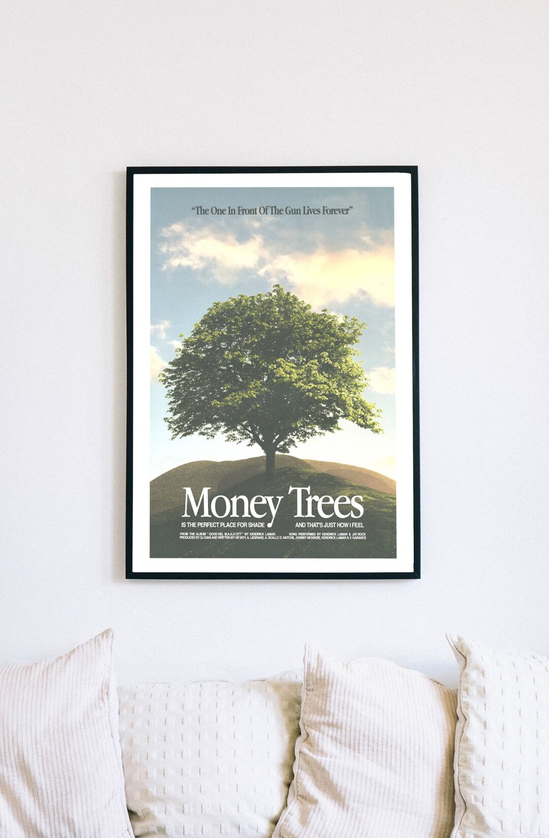 Kendrick Lamar Money Trees Tracklist Album Print Poster Etsy