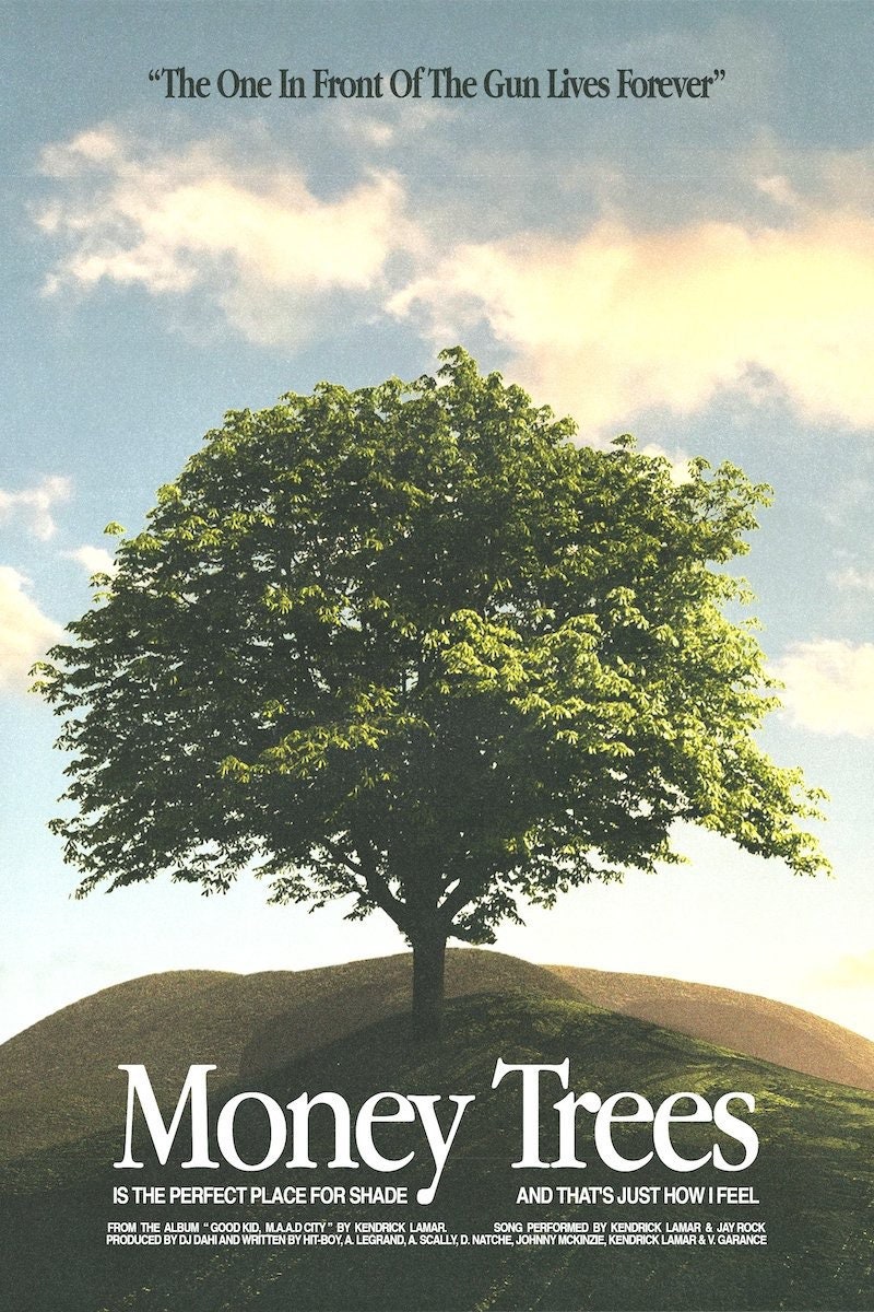 Kendrick Lamar Money Trees Tracklist Album Print Posters