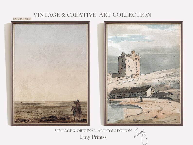 Vintage French Country Gallery Wall Art PRINTABLE SET of 4 Etsy