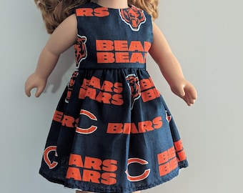 Chicago Bears 18&quot; Doll Dress