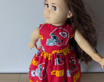Kansas City Chiefs 18&quot; Doll Dress