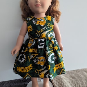 Green Bay Packers 18&quot; Doll Dress