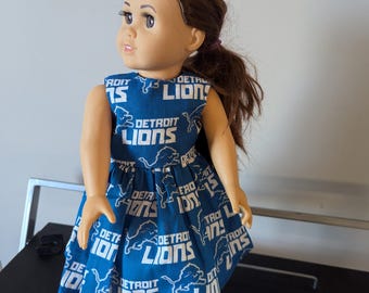 Detroit Lions, Pistons and Tigers 18&quot; Doll Dress