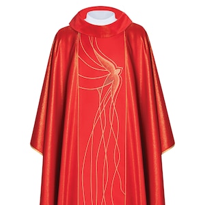 Chasuble With The Symbol Of The Holy Spirit - Red (H65)