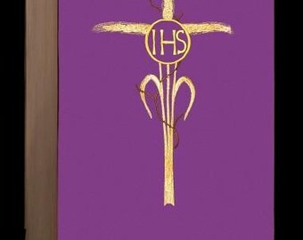 Lectern/embroidered veil for the pulpit IHS (H26)