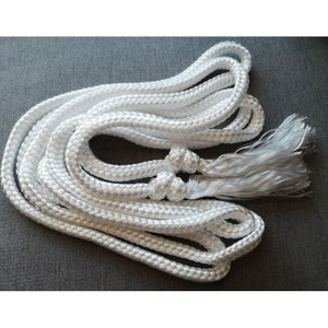 White Braided Cincture- 4 Meters