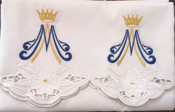 刺繍祭壇布 - マリア模様 (53) - Etsy 日本