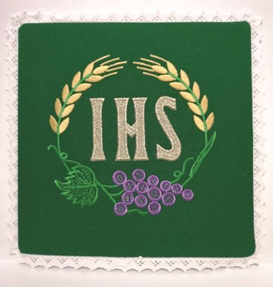 Green Chalice Pall Ihs Pattern - Etsy