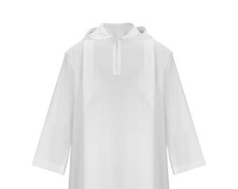 Altar Server Alb With A Hood - 176 cm / 69.29 inches