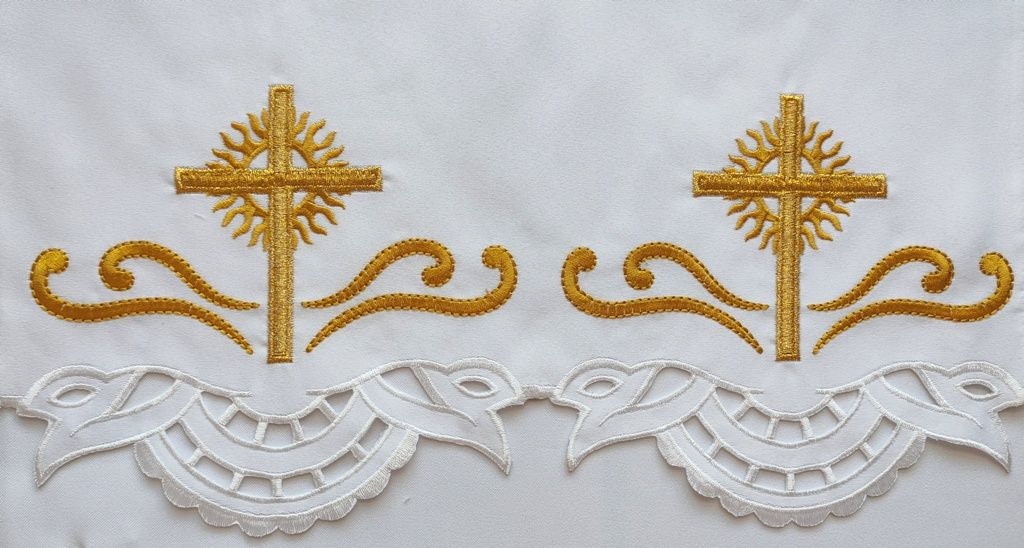 Altaire Patterns Embroidered Altar Cloth - Eucharistic Pattern (107) - Etsy