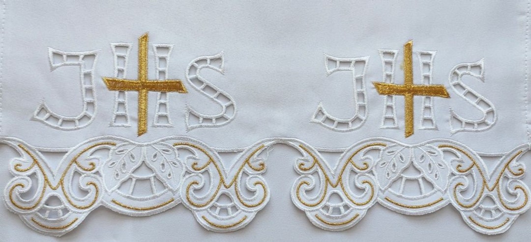 Embroidered Altar Cloth - Eucharistic Pattern (126) - Etsy